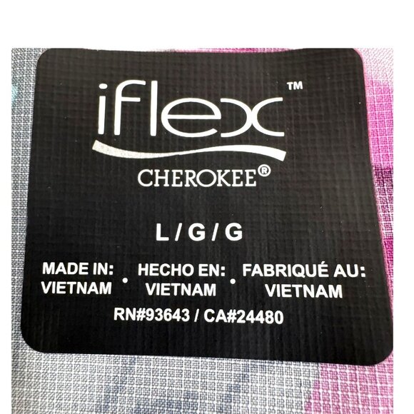 Dickies Cherokee Floral Side Panel Lot of Nursing Scrub Top Shirt Set Of 2 iflex - Picture 3 of 7